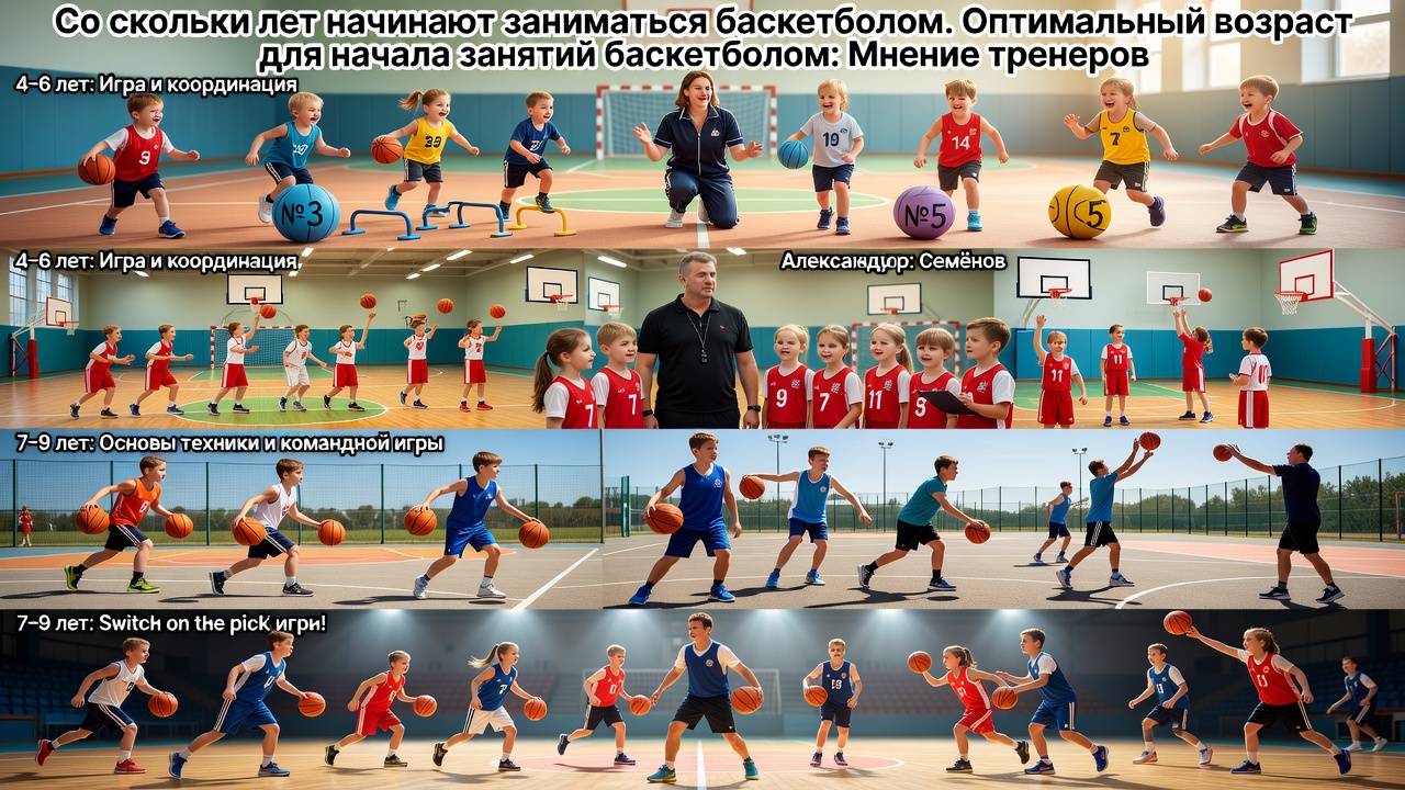 Со скольки лет начинают заниматься баскетболом. Оптимальный возраст для начала занятий баскетболом: Мнение тренеров