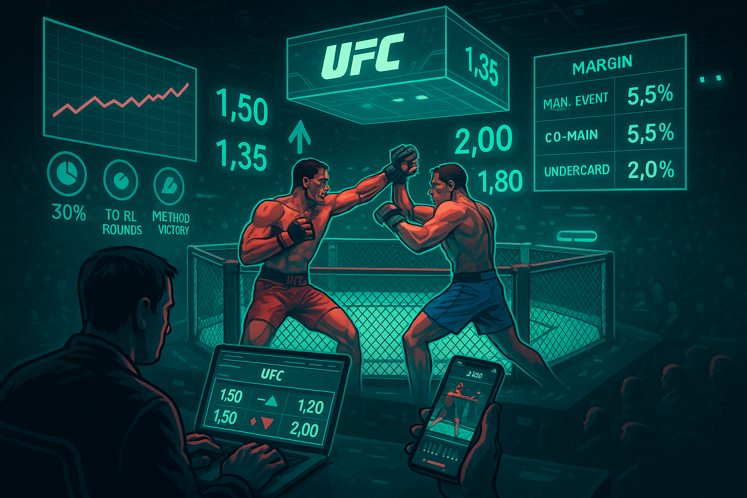 Линия, маржа и движение котировок: ставки UFC