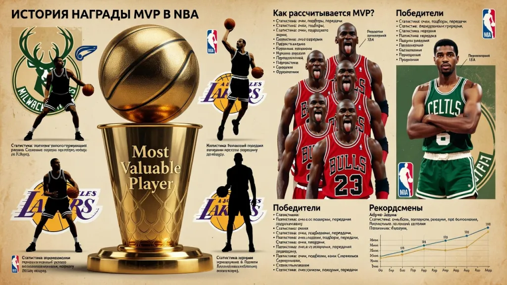 Как рассчитывается MVP в баскетболе? История награды MVP в NBA и кто получал её чаще всех